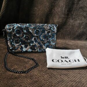 Metallic Floral/Gunmetal 1941 Crossbody EUC #241